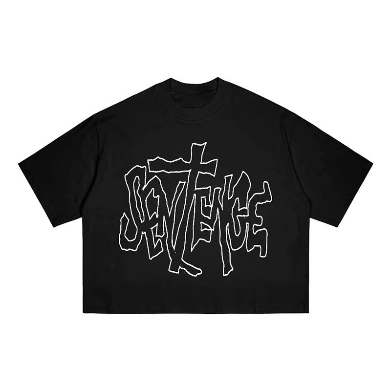 

Y2K Cotton Tshirt Harajuku Letter Print Grunge Goth Punk American retro Short Sleeve Tshirt ONeck Cool CozyFit Clothes Top 4XL