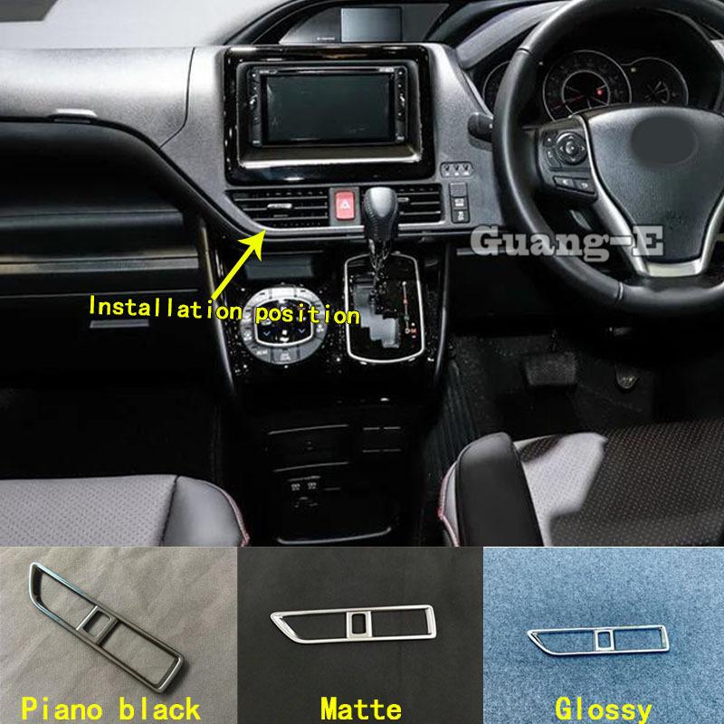 For Toyota Noah Voxy 80 Series 2015 2016 2017 2018    Car Sticker Console Panel Decoration Cover Outlet Vent Trim