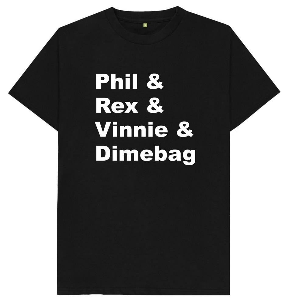 

Phil and Rex and Vinnie and Dimebag Heavy Metal Music Lover Gift T Shirt 2XL