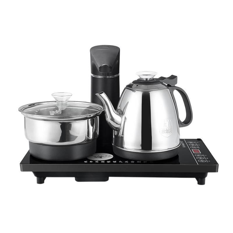 Jinge Shi Stainless Steel Automatic Water Kettle with Electromagnetic Tea Stove and Smart Tea Brewing Table