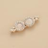 1 Pair Alloy Cardigan Collar Clips Holder Women Decor Crystal Cape Cloak Clasps Fasteners Buckle Brooch Clip