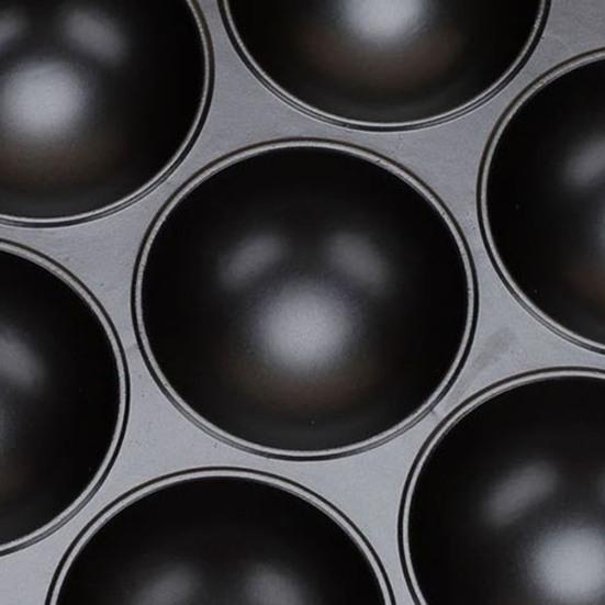 7/12/19-Hole Baking Pan Round Mold for Cake Pop Takoyaki & Egg Pancake Aluminum Takoyaki Pan Easy Release Quick Cleaning Versatile Kitchen Baking Tool