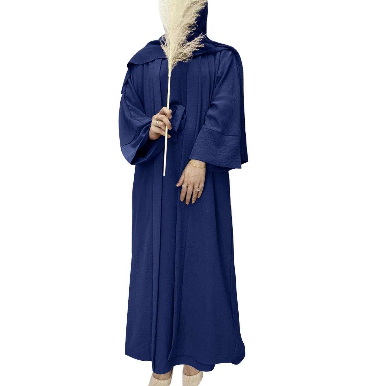 

Мусульманское женское платье, комплект из двух частей с поясом, женский халат + длинная юбка (Хиджаб не входит в комплект) XL