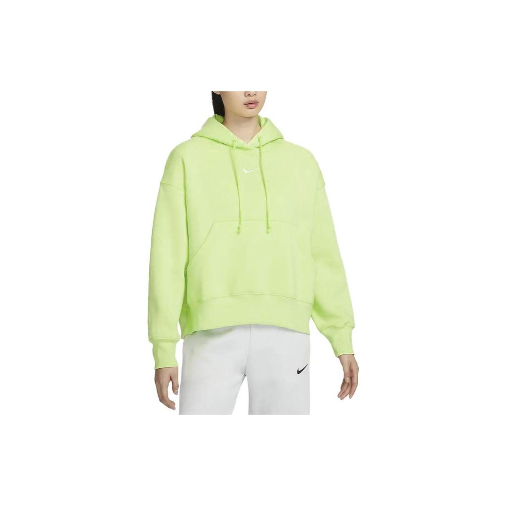 Nike Fleece Hoodie Pullover Casual Sweatshirt Women Tops Light-Lemon-Yellow DQ5859-736