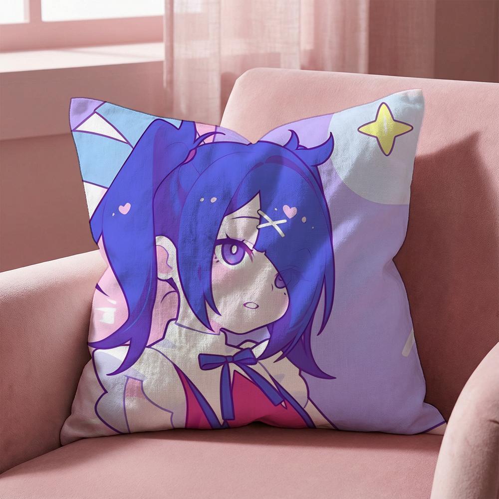 Kawayii Needy Streamer Overload Cushion Cover Multi-Scene Pillow Cover for Home & Car - Reversible, Soft & Durable for Daily Use