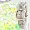 Used [Beautiful/New Battery] CREDOR Ladies Watch Square Silver 1421-5020 350088