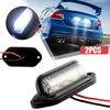 2stk 6 LED skiltlys Universal Car Truck RV Trailer Van Lisenser Baklykt Vanntett Baklykter Verktøy Tilbehør