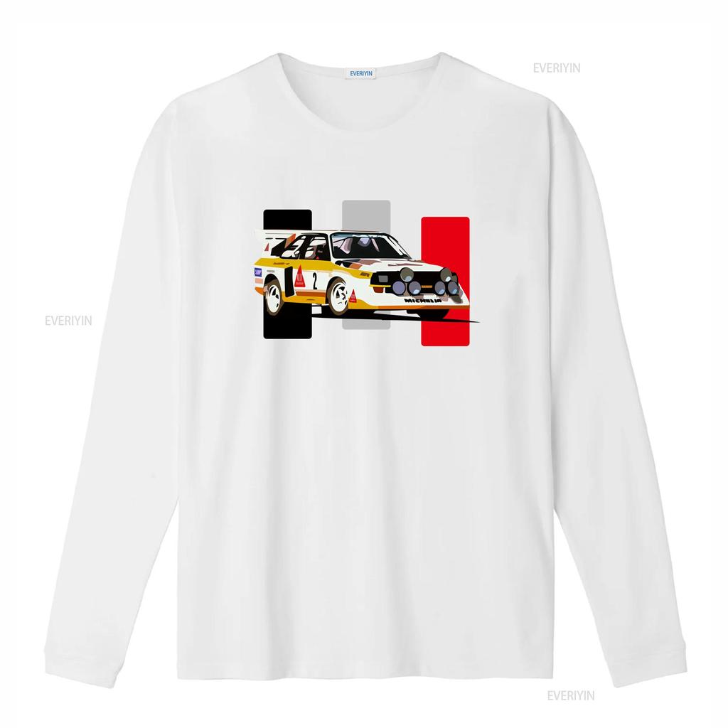Klassisches Sport quattro S1 E2 Rallye Rennwagen Design T-Shirt für Motorsport-Enthusiasten vintage gewaschen stilvoll