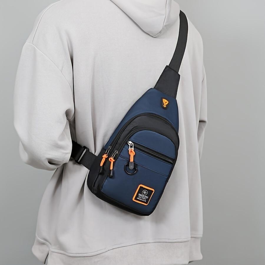 New Fashion Chest Bag Men's Business Leisure Shoulder Bag Multifunctional Outdoor Messenger Bag Men's Sling Bag