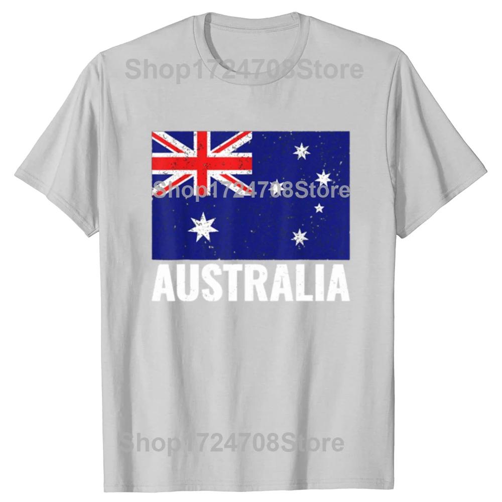 Funny Australia Australian Flag Pride Vintage Gift Tshirt Men Womens Fashion Casual Tshirt 100 Cotton Loose Oversized T Shirt