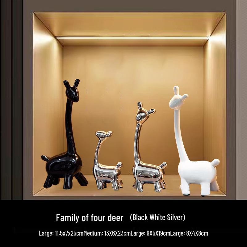 Nordic Modern Elephant Vase - Ceramic Ornament for Living Room, Sideboard, or Entrance Hall Display. A Perfect Housewarming Gift.