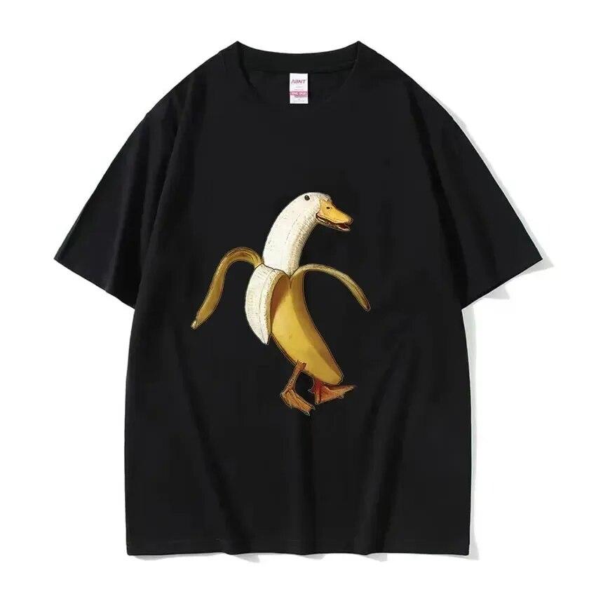 Funny Cute Banana Cat Happy Bananacat Meme Tshirt Unisex Women T-Shirt Cotton Streetwear Short Sleeve T Shirt Tee Clothes