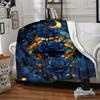 1pc Stained Glass Roses Print Blanket   Lightweight Flannel Throw Blanket For Sofa, Bed, Living Room, Office, Outdoor Travel, Camping