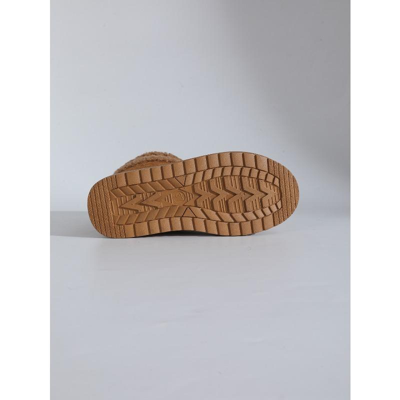 2025 Winter Fleece-Lined Thermal Snow Boots New Arrival Oversized Cuffed Casual Thickened Short Boots