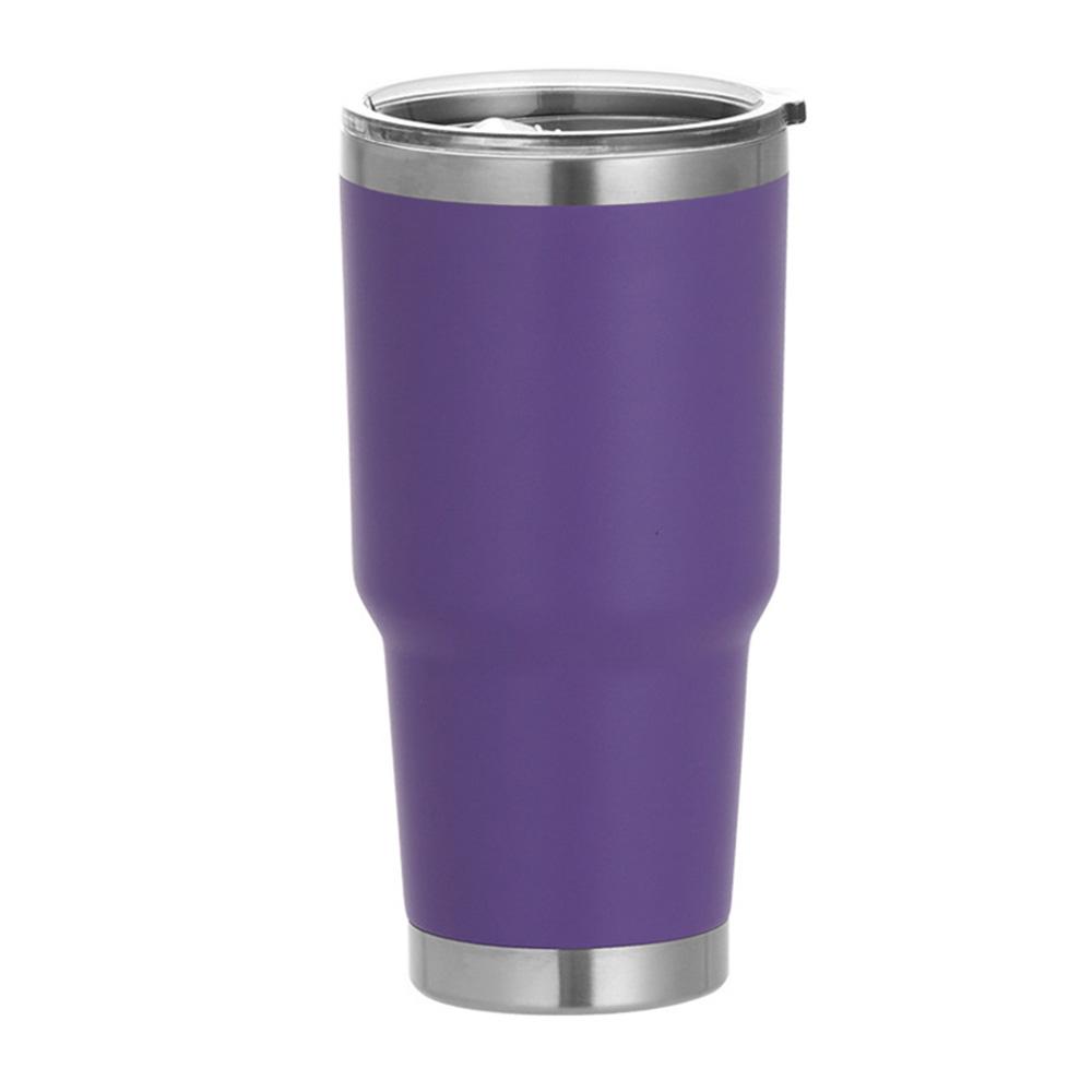 30 Oz Vacuum Flask Travel Mug Tumbler Double Wall Insulation Cup Hot & Cold Water Bottle with Flip Lid Colorful for Car Holder
