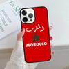 Marokko Flagge Wappen Handyhülle cover Für iPhone 17 Air 15 16 16e 14 13 12 11 Pro Max Hülle Für Apple PLUS fundas