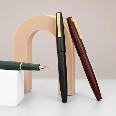 „Jinhao 80 Gold Edition“ plunksnakočio rašiklis Vintage spalvos medį primenančio pluošto serijos itin plonas antgalis, skirtas kaligrafijos biuro mokyklai