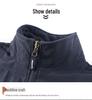 Herren Wendbare 8-Taschen Fleeceweste - Herbst/Winter Polarfleece, Ärmellos und Verdickt für Outdoor-Einsatz