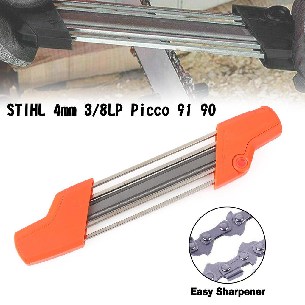 4-5.5mm 2 IN 1 Easy Chainsaw File Chain Sharpener Kits Fit Stihl