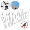 Pigeon Spikes Stainless Steel Bird Repeller Set Deterrent Anti Bird Pigeon Squirrel Cats Repellent for Garden Fence Roof