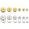 20pcs 4-10mm Gold Stainless Steel Flat Round Bead Loose Spacer Beads for DIY Bracelet Necklace Jewelry Making Wholesale