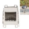 Stainless Steel Camping Stove Foldable Detachable Portable Fire Pit Wood Burning Stove  BBQ