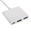 Hub USB C - USB C HDMI USB A 3.0 Akyga AK-AD-57 Rozdzielacz do MacBook Pendrive
