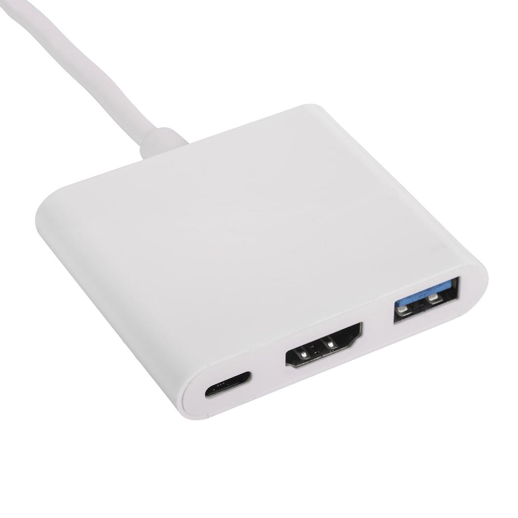 Hub USB C - USB C HDMI USB A 3.0 Akyga AK-AD-57 Rozdzielacz do MacBook Pendrive