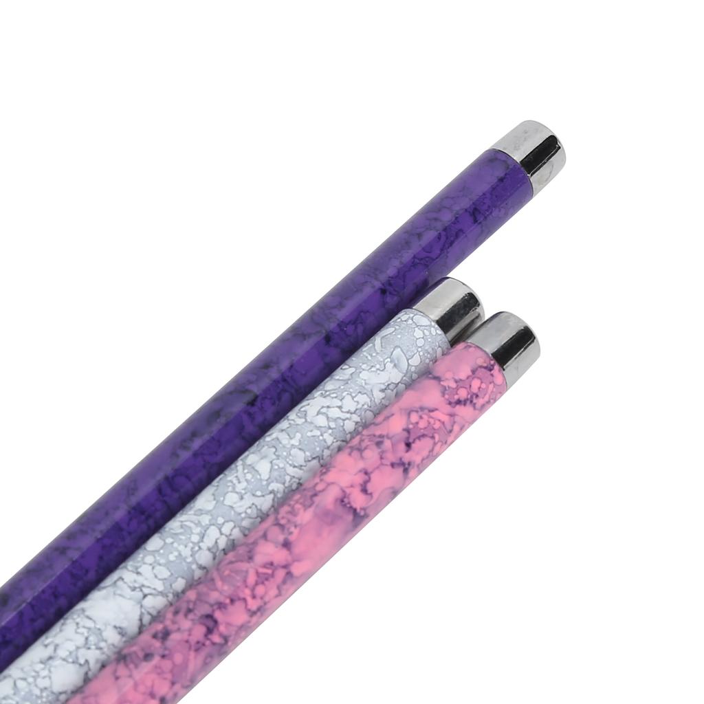 3pcs Nail Art Liner Brushes Nail Painting Drawing Design Brush Set (Marbling Handle)