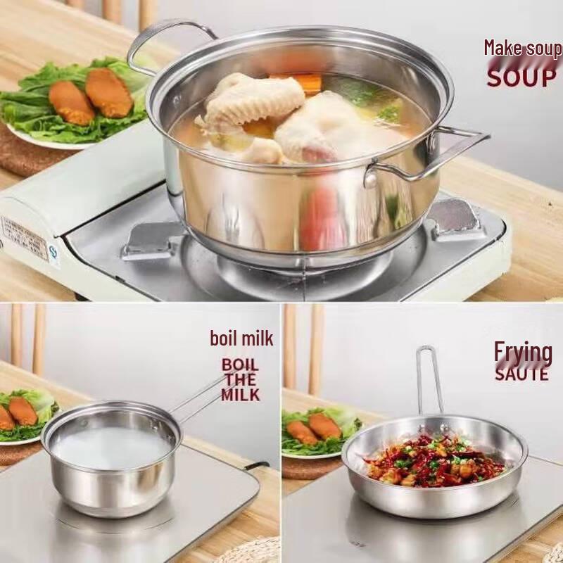 ZISIZ Stainless Steel Cookware Set