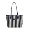 Striped Large-Capacity Casual Bag Spring And Summer  Versatile Ins Foreign Style Shoulder Underarm Bag Going Out Tote Bag