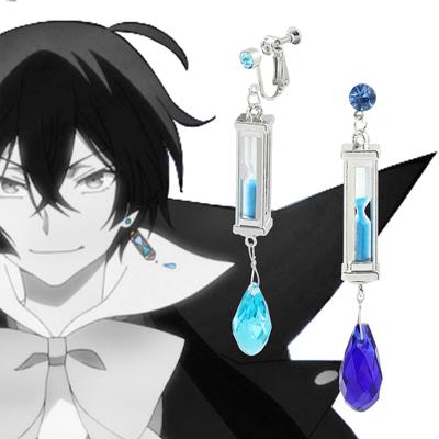 Anime The Case Study of Vanitas Earring No Karte Cosplay Props Cuboid Hourglass Ear Clip Unisex Jewelry Accessories