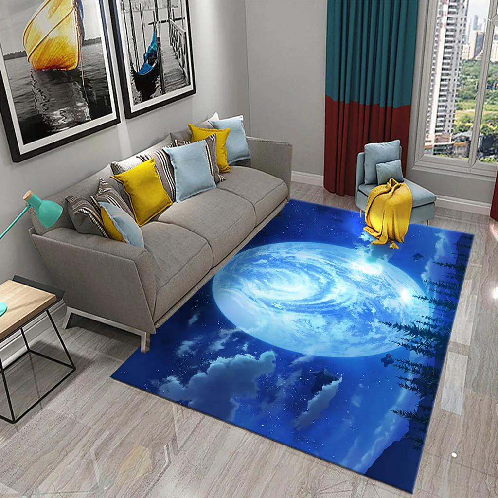 Moon Carpet Flower Moon Forest Living Room Children's Bedroom Decor Carpet Floor Mat Kitchen Bathroom Entrance Non-slip Carpet