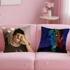 popular rapper Travis Scott Cushion Cover Soft & Easy-Wash Pillow Case – Versatile for Couch, Bed, Travel and Office
