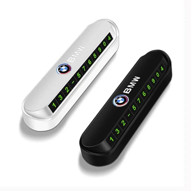 Temporary Car Parking Phone Number Card Night Glowing Sign To Stop Car Car Accessorys For BMW E46 E39 E90 E60 E36 F30 F10 E34 X1