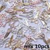 10/20/30/50pcs DIY Tool Scissors Charm For Jewelry Making Accessories Mix Clipper Pedant Handmade Components Materials Breloque