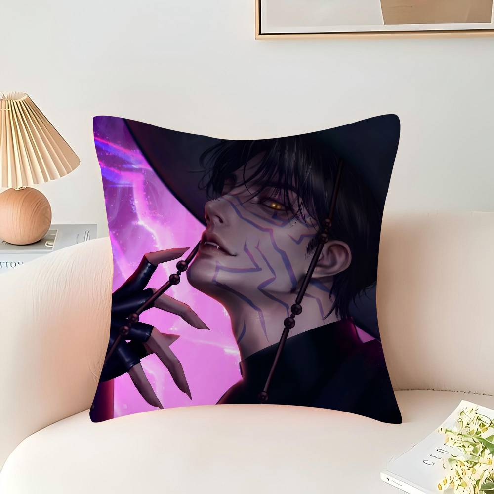 Jinu Kpop Demon Hunters Cushion Cover Inches Farmhouse Decor Home Throw Pillow Covers For Couch Decorations