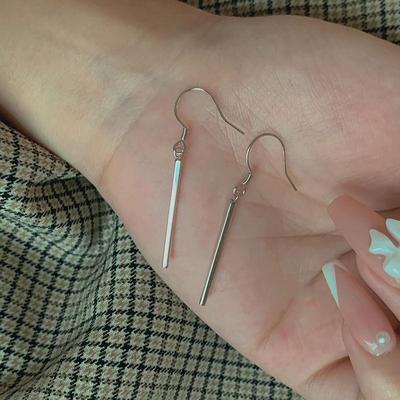 Pendiente colgante con gancho de palo para mujer y hombre, dijes simples, joyería Vintage para fiesta, regalos de amistad