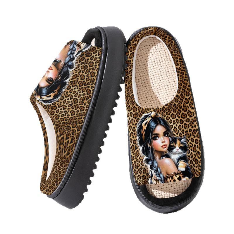 Cartoon Linen Cotton Unisex Slippers - Spring/Summer/Autumn Collection