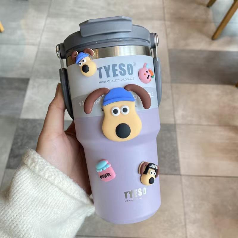 Tyeso Coffee Cup Stainless Steel Thermos Bottle Double-layer Insulation Cold And Hot Travel Mug Vacuum Flask Car Water Bottle