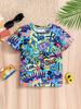 Dinosaur Children's Clothing Short Sleeve Kids Clothes Summer Animal Graphic T Shirts Children Top O-Neck Tees Baby Boy Clothes