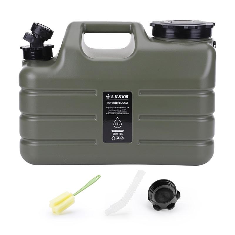 11L Outdoor Water Bin Large Capacity Camping Water Buckle with Faucet USB Rechargeable Electric Water Pump Water Tank No Leakage
