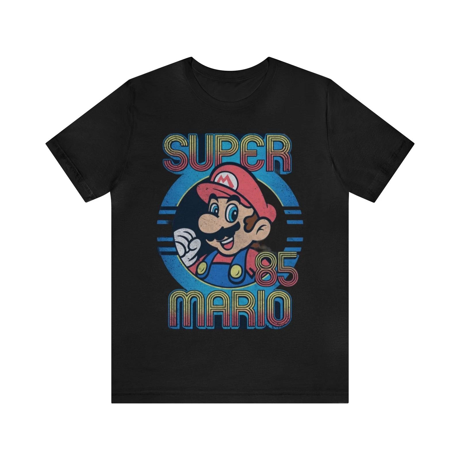 Vintage Mario T-Shirt, Distress Mario Unisex Short Sleeve Tee M