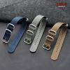 Military Sports Watch Strap Nylon Silver Ring Buckle 18mm 20mm 22mm Man Women for Seiko Ribbed Braid Replace Watch Accessories