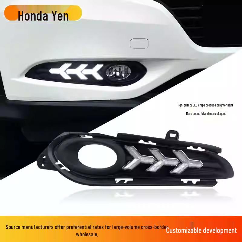 Honda Vezel HRV LED DRL & Multi-Color Turn Signal Fog Lights