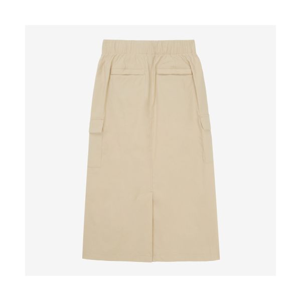 The North Face Solid Color Work Pocket Long Casual Skirt Women skirts Light-Brown NK6NR30B