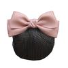 Hair Clip Satin Bowknot Decor Hair Net Bank Worker Hair