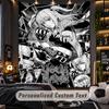 Personalized Wall Tapestry,Death Note Custom Printed Name, Fabric Wall Art For Indoor Room Backdrop