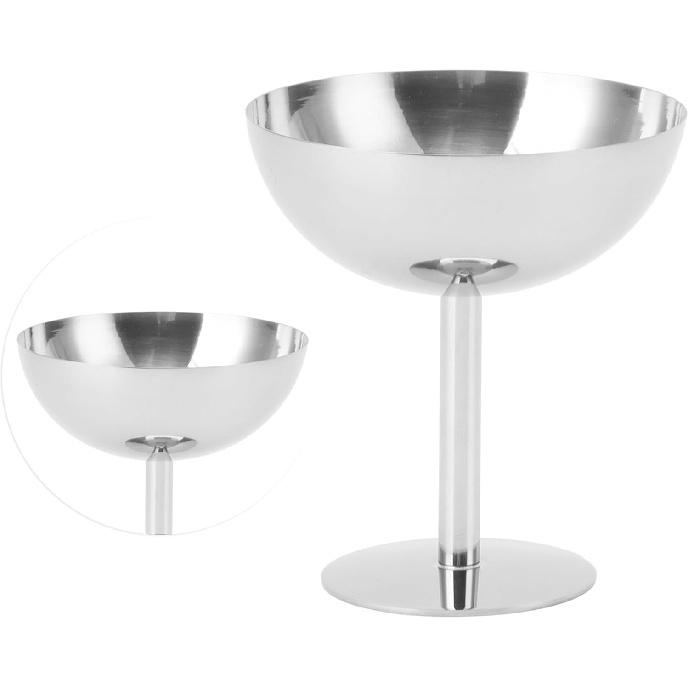 Greensen Stainless Steel Ice Cream Cup Glass, Ice Cream Bowls, Ice Cream Glasses, Dessert Bowls, Dessert Glasses with Foot, Dishwasher Safe, Ice