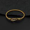 Fashionable Wire Horseshoe Stainless Steel Gold-plated Women's Bracelet Waterproof and Non-fading Bracelet Gift for Wife